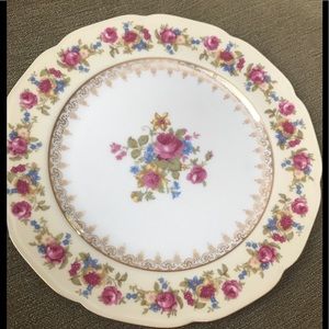 Vintage Hostess  9” plate gold trim made in Japan